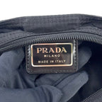 Prada Nylon Black Shoulder Bag Silver — view 4