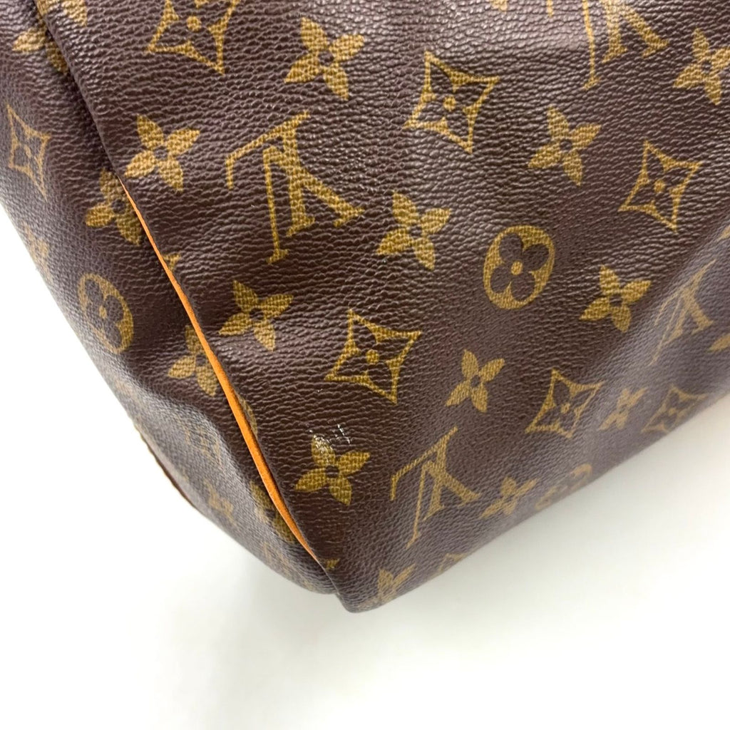 Louis Vuitton Keepall Bandouliere 45 Monogram Leather Brown Light Boston — view 9