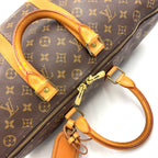 Louis Vuitton Keepall Bandouliere 45 Monogram Leather Brown Light Boston — view 6