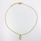 Dior CD Logo Gold Plated Necklace — view 3