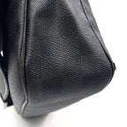 Louis Vuitton Daniel Damier Graphite Leather Black Shoulder Bag Silver — view 6