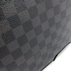 Louis Vuitton Daniel Damier Graphite Leather Black Shoulder Bag Silver — view 8