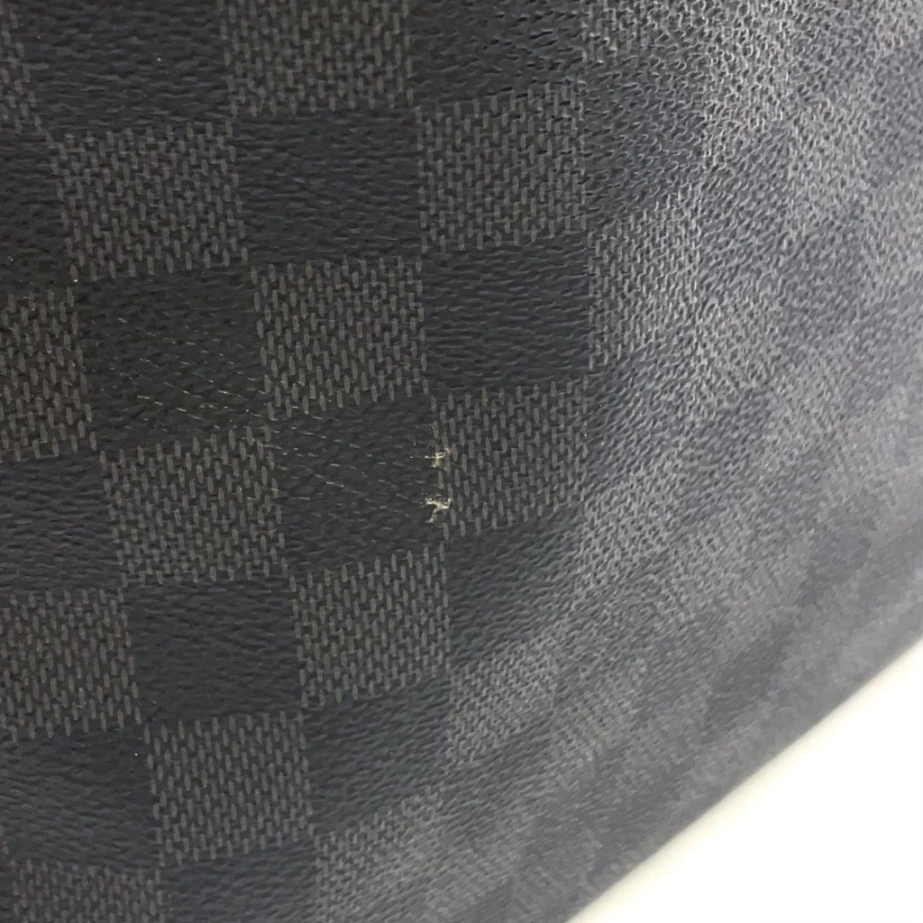 Louis Vuitton Daniel Damier Graphite Leather Black Shoulder Bag Silver — view 7