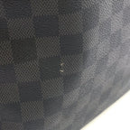 Louis Vuitton Daniel Damier Graphite Leather Black Shoulder Bag Silver — view 7