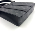 Louis Vuitton Sac Plat Cross 2-Way Shoulder Leather Black Handbag Silver — view 8