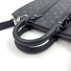 Louis Vuitton Sac Plat Cross 2-Way Shoulder Leather Black Handbag Silver — view 5