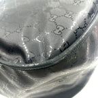 Gucci GG Supreme Leather Black Shoulder Bag Silver — view 6