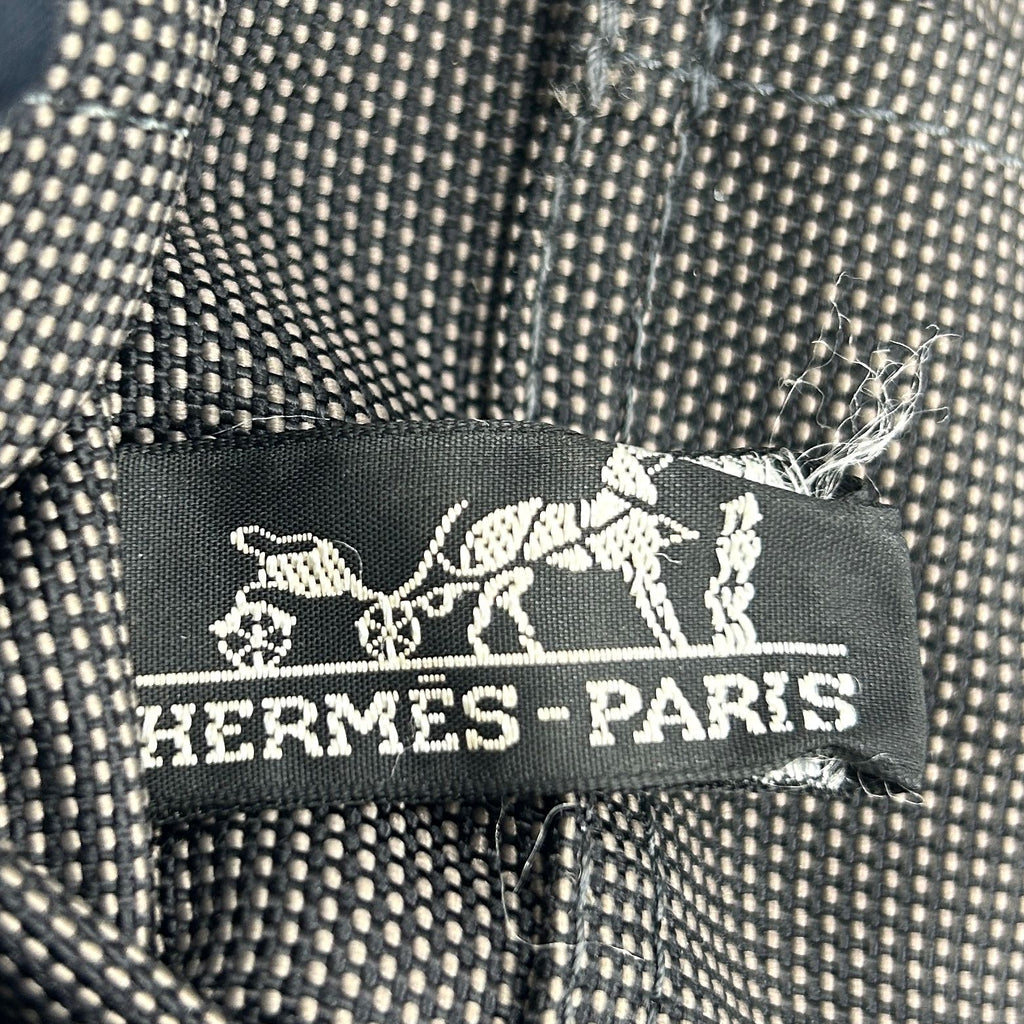 Hermes Her Line a Dos Canvas Dark Gray Backpack Silver — view 4