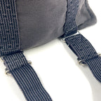 Hermes Her Line a Dos Canvas Dark Gray Backpack Silver — view 8