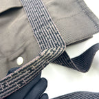 Hermes Her Line a Dos Canvas Dark Gray Backpack Silver — view 9