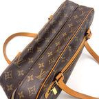 Louis Vuitton Cite GM Monogram Leather Brown Light Shoulder Bag Gold — view 7
