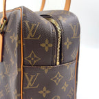 Louis Vuitton Cite GM Monogram Leather Brown Light Shoulder Bag Gold — view 6