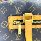 Louis Vuitton Cite GM Monogram Leather Brown Light Shoulder Bag Gold — view 9