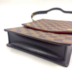 Louis Vuitton Portobello Damier Ebene Leather Brown Shoulder Bag Gold — view 5