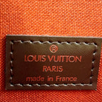 Louis Vuitton Portobello Damier Ebene Leather Brown Shoulder Bag Gold — view 4