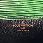 Louis Vuitton Cult Ciel Epi Borneo Green Leather Shoulder Bag Gold — view 4