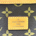 Louis Vuitton Saumur 35 Monogram Leather Brown Light Shoulder Bag Gold — view 5