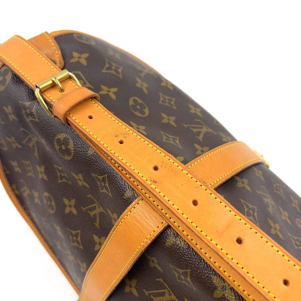 Louis Vuitton Saumur 35 Monogram Leather Brown Light Shoulder Bag Gold — view 8