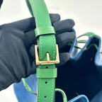Louis Vuitton Noe Epi Toledo Blue Borneo Green Leather Shoulder Bag Gold — view 9