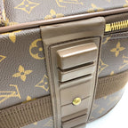Louis Vuitton Pegase 55 Monogram Carry Leather Brown Light Travel Bag Gold — view 8