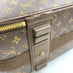 Louis Vuitton Pegase 55 Monogram Carry Leather Brown Light Travel Bag Gold — view 7