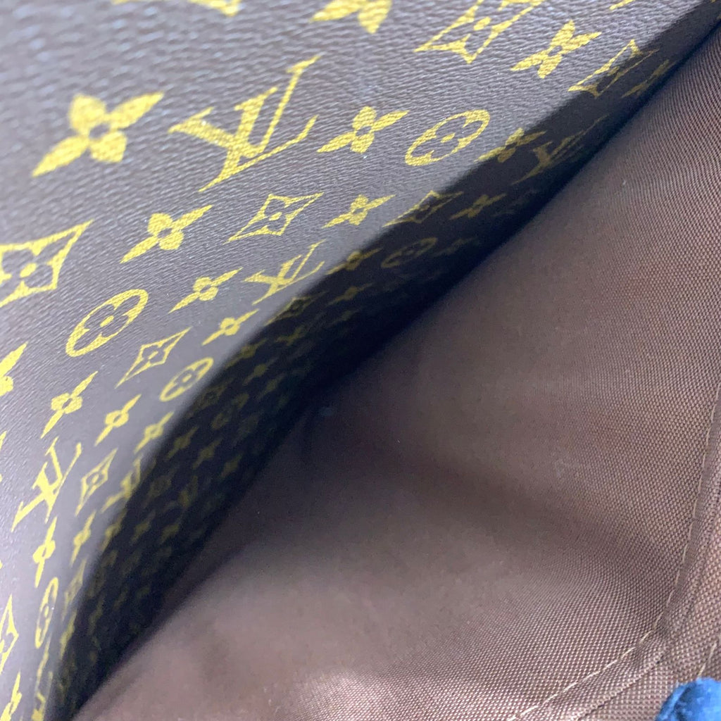 Louis Vuitton Pegase 55 Monogram Carry Leather Brown Light Travel Bag Gold — view 5