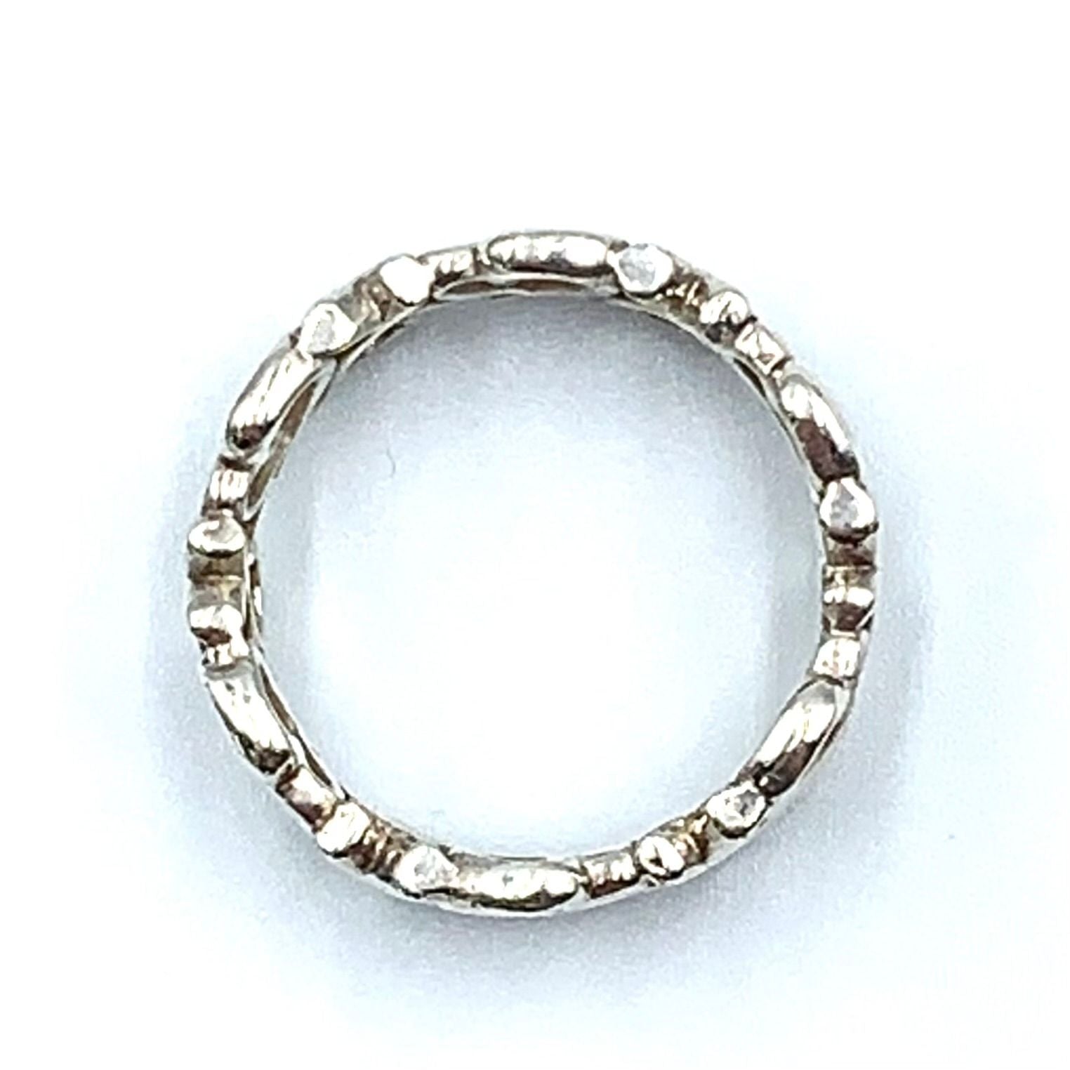 Tiffany & Co Paloma Picasso Loving Heart Band Silver Ring — view 3