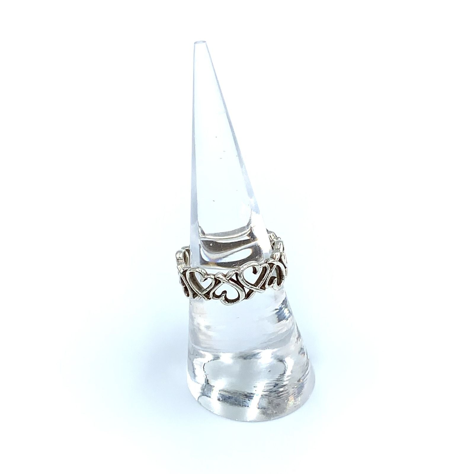 Tiffany & Co Paloma Picasso Loving Heart Band Silver Ring — view 6