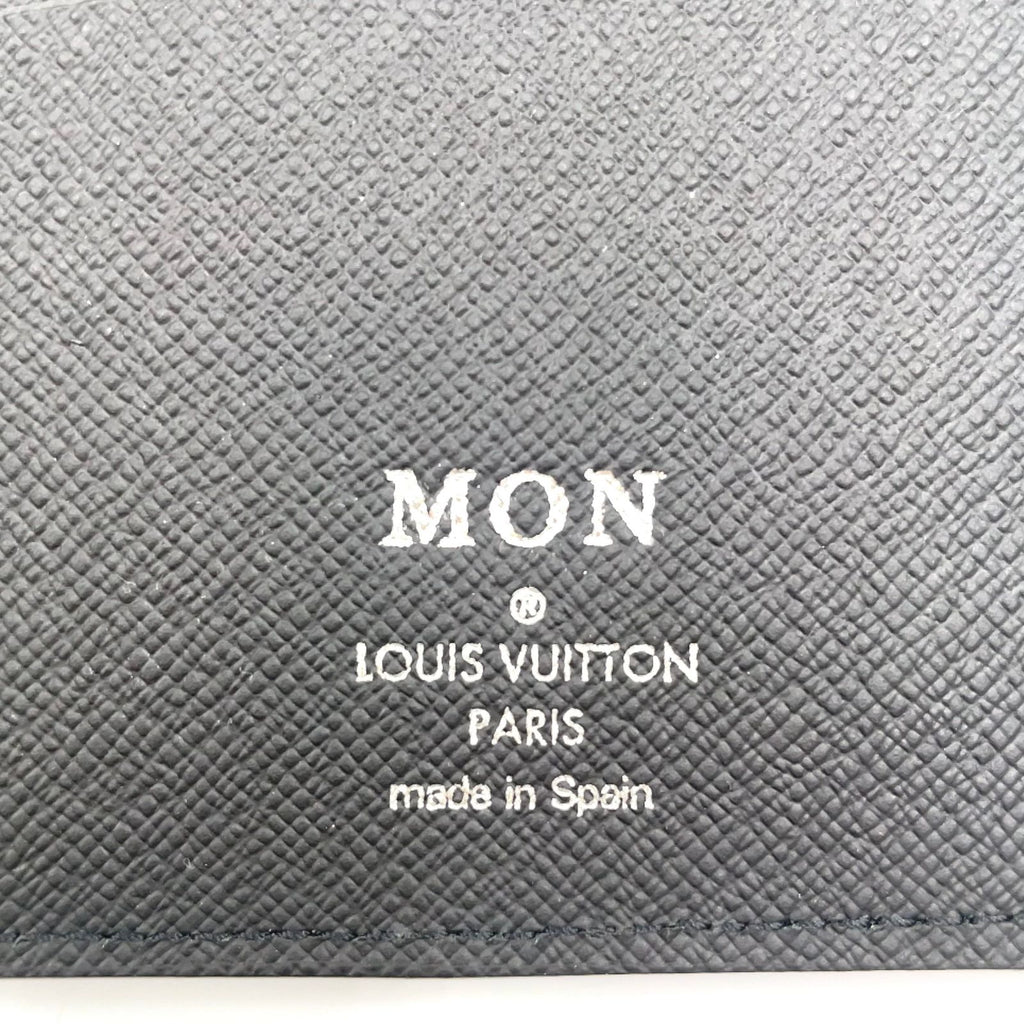 Louis Vuitton Portefeuille Brazza Epi Initial Leather Black Bifold Wallet Silver — view 4