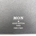 Louis Vuitton Portefeuille Brazza Epi Initial Leather Black Bifold Wallet Silver — view 4