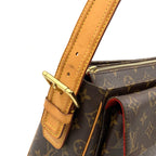 Louis Vuitton Viva Cite GM Monogram Leather Brown Shoulder Bag Gold — view 8