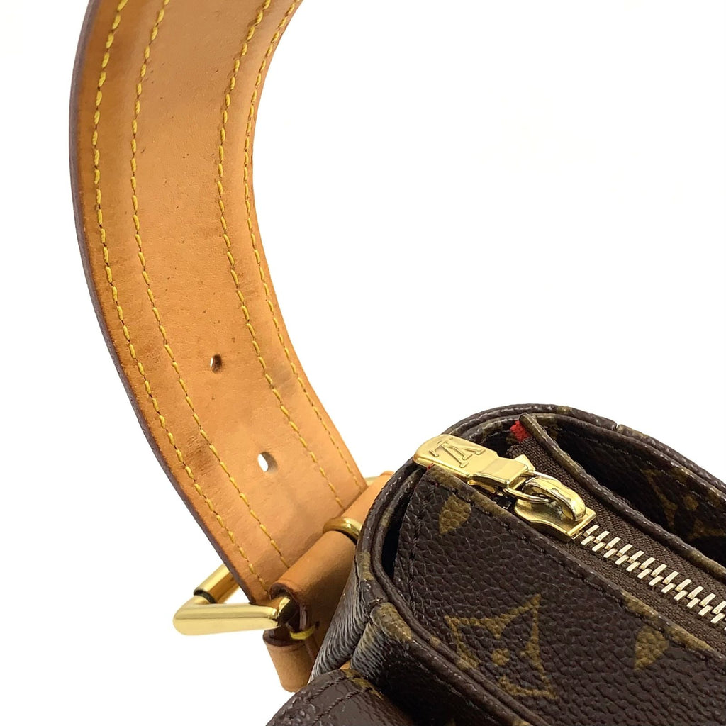 Louis Vuitton Viva Cite GM Monogram Leather Brown Shoulder Bag Gold — view 9