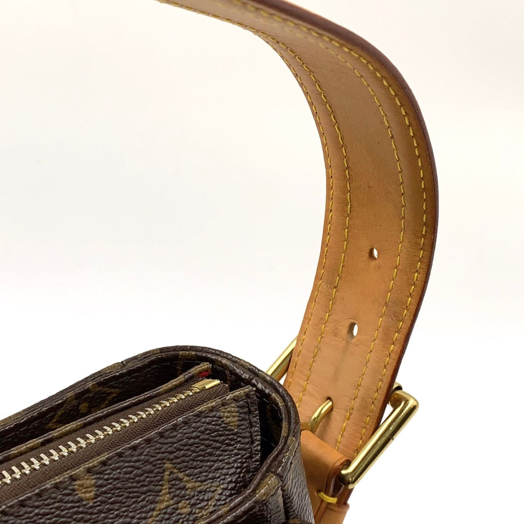 Louis Vuitton Viva Cite GM Monogram Leather Brown Shoulder Bag Gold — view 7