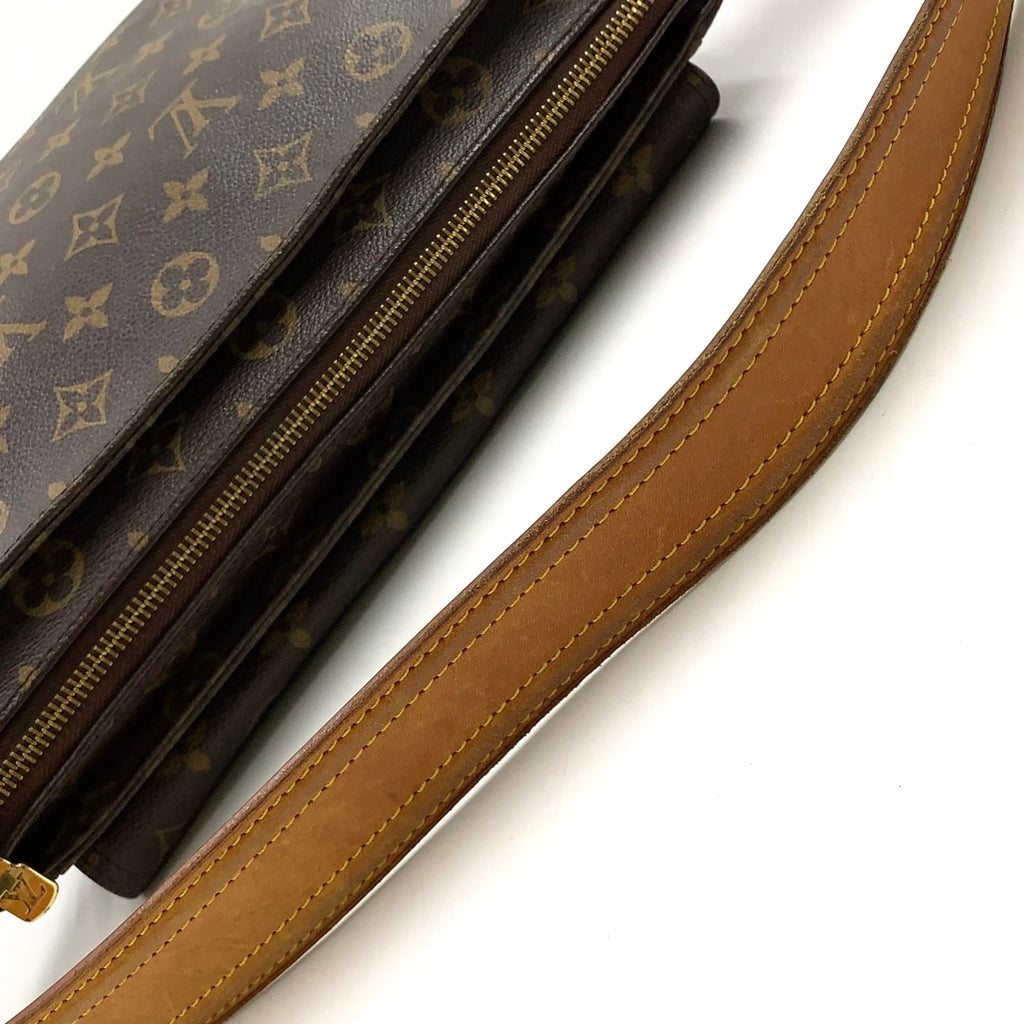 Louis Vuitton Viva Cite GM Monogram Leather Brown Shoulder Bag Gold — view 5