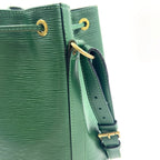Louis Vuitton Noe Epi Borneo Green Leather Shoulder Bag Gold — view 7