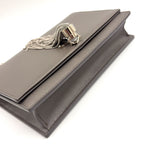 Saint Laurent Paris Kate Tassel Chain Wallet Shoulder Bag Leather Gray Silver — view 6