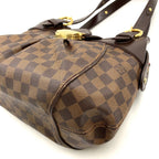 Louis Vuitton Sistina PM Damier Ebene Leather Brown Handbag Gold — view 8