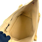 Louis Vuitton Damier Azur Leather White Tote Gold — view 3