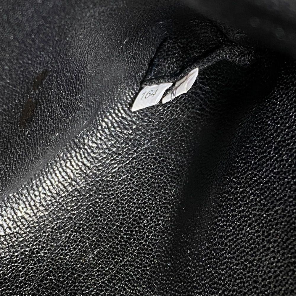 Prada Business Briefcase Triangle Logo Saffiano Leather Navy Silver Practical — view 9