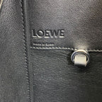 Loewe Hammock Bag Handbag Leather Suede Beige Black Feminine — view 9