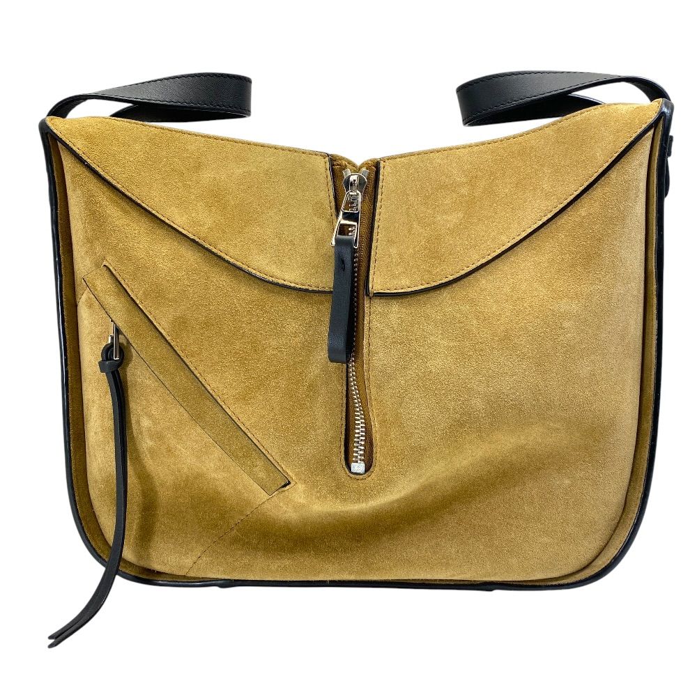 Loewe Hammock Bag Handbag Leather Suede Beige Black Feminine