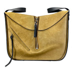 Loewe Hammock Bag Handbag Leather Suede Beige Black Feminine