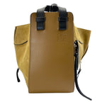 Loewe Hammock Bag Handbag Leather Suede Beige Black Feminine — view 3
