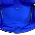 Bottega Veneta Triangle Clutch Wrist Strap Pouch Leather Blue Mode Practical — view 7