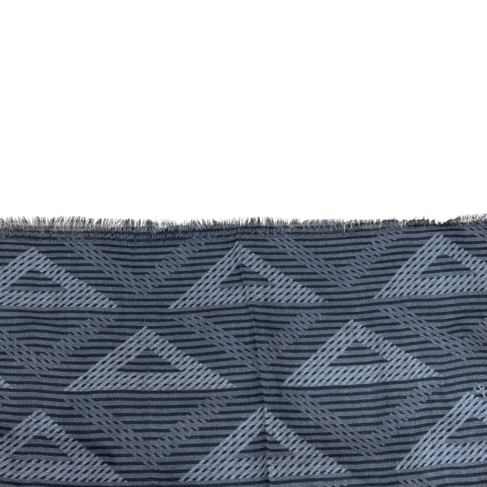 Dior Fringe Scarf Shawl CD Diamond Silk Wool Gray Feminine — view 4