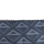 Dior Fringe Scarf Shawl CD Diamond Silk Wool Gray Feminine — view 4