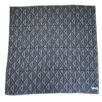 Dior Fringe Scarf Shawl CD Diamond Silk Wool Gray Feminine — view 2