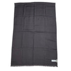 Dior Fringe Logo Scarf Shawl Silk Cashmere Gray Feminine — view 6