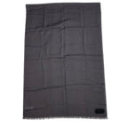 Dior Fringe Logo Scarf Shawl Silk Cashmere Gray Feminine — view 2