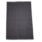 Dior Fringe Logo Scarf Shawl Silk Cashmere Gray Feminine — view 5